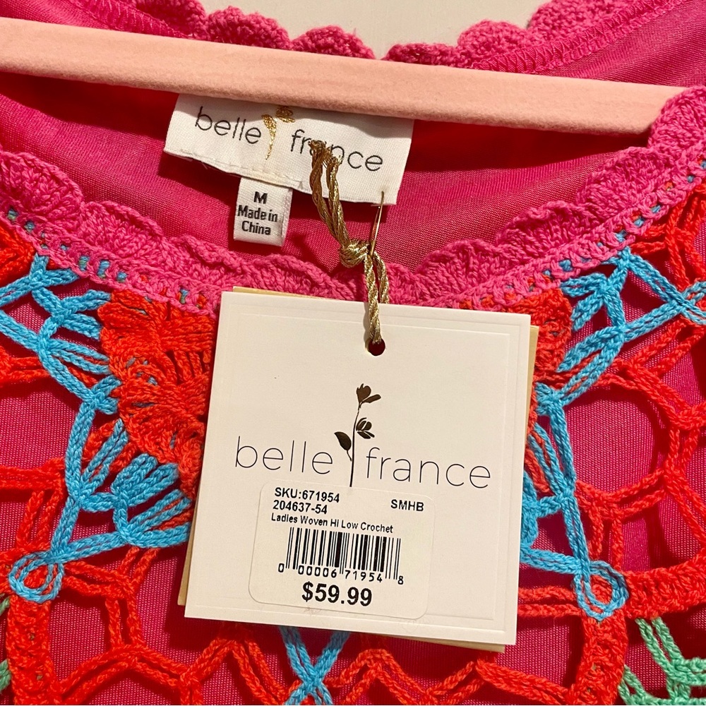 NEW Crochet high-low top - Picture 8 of 9